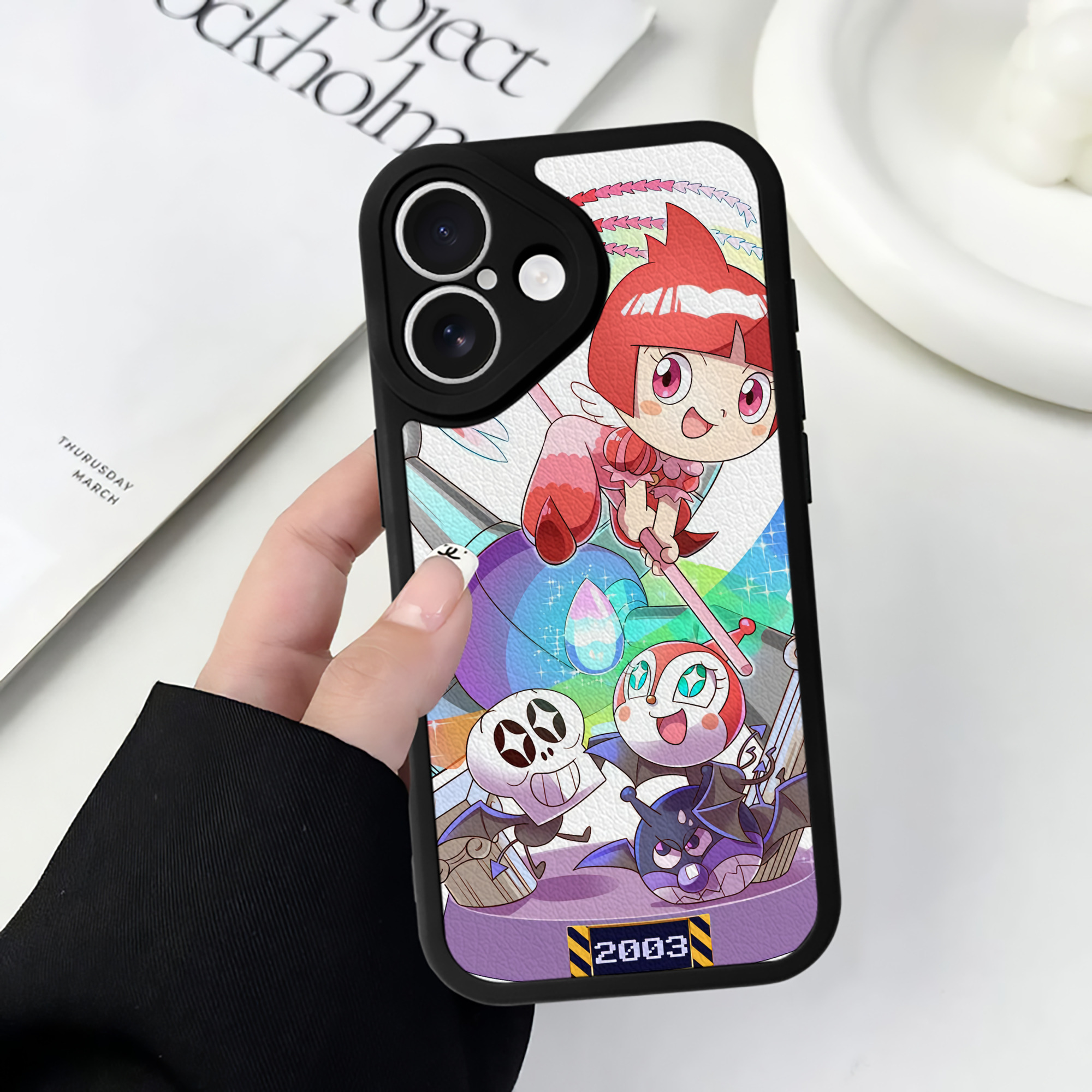 （画像用） アンパンマン Anpanman 【iPhone 16シリーズ対応】シリコンスマホケース（レザー調） 材質：シリコン